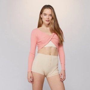 Red Live the Process Cross Body Top Small